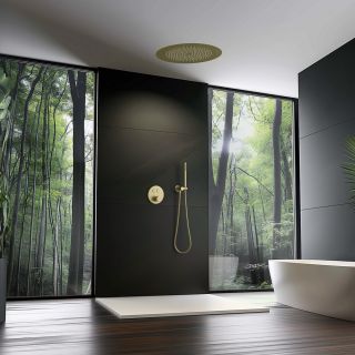 Душевой комплект Timo Saona SX-2370/17SM с термостатом золото матовое Душевой комплект Timo Saona SX-2370/17SM с термостатом золото матовое
