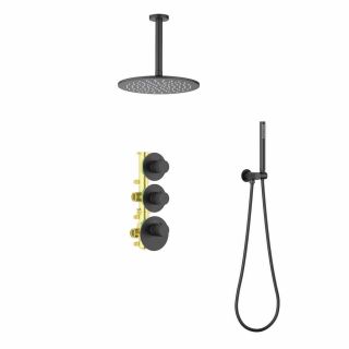 Душевой комплект Timo Saona SX-2399/03SM с термостатом чёрный Душевой комплект Timo Saona SX-2399/03SM с термостатом чёрный
