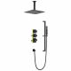 Душевой комплект Timo Selene SX-2229/03SM с термостатом чёрный
