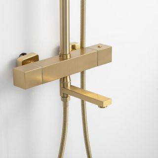 Душевая стойка Frap F24007-3 Золотой сатин