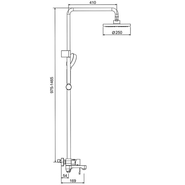 Душевая стойка Gappo G2402 хром Душевая стойка Gappo G2402 хром