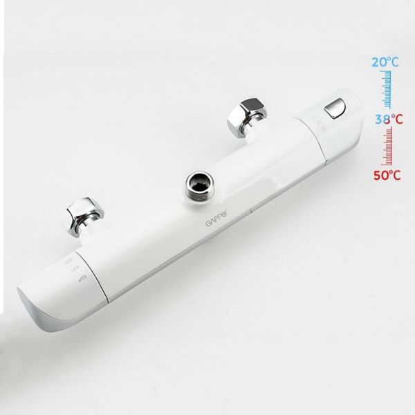 Душевая стойка Gappo G2403-48 белый/хром Душевая стойка Gappo G2403-48 белый/хром