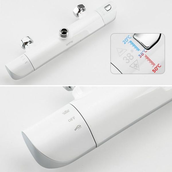 Душевая стойка Gappo G2403-48 белый/хром Душевая стойка Gappo G2403-48 белый/хром