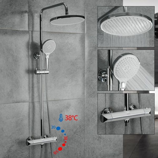 Душевая стойка Gappo G2403-48 белый/хром Душевая стойка Gappo G2403-48 белый/хром