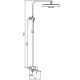 Душевая стойка Gappo G2407-11 хром Душевая стойка Gappo G2407-11 хром