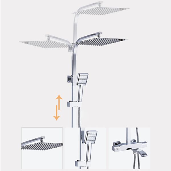 Душевая стойка Gappo G2407-40 с термостатом хром