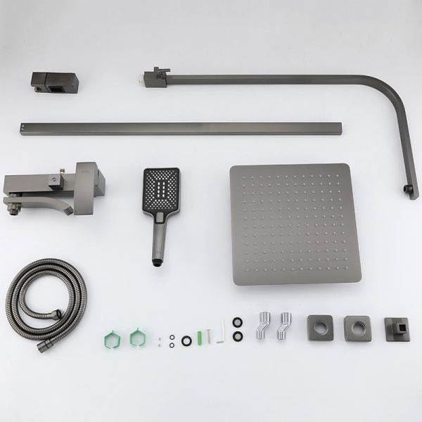 Душевая стойка Gappo G2407-9 оружейная сталь Душевая стойка Gappo G2407-9 оружейная сталь