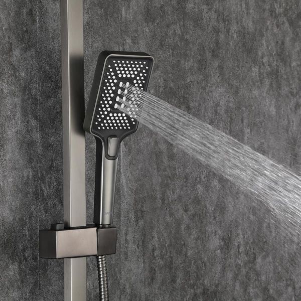 Душевая стойка Gappo G2407-9 оружейная сталь Душевая стойка Gappo G2407-9 оружейная сталь
