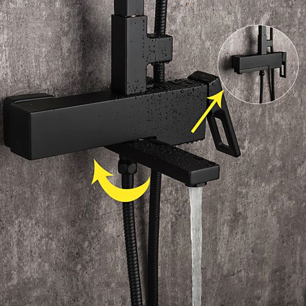 Душевая стойка Gappo G2417-6 чёрный Душевая стойка Gappo G2417-6 чёрный