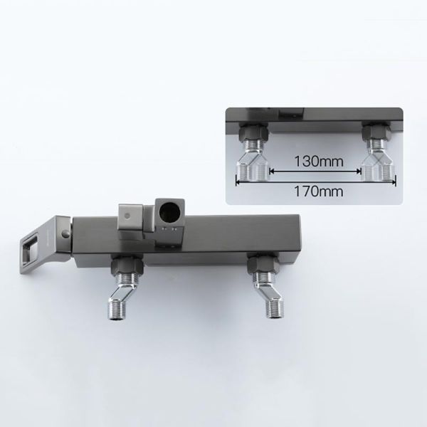 Душевая стойка Gappo G2417-9 оружейная сталь Душевая стойка Gappo G2417-9 оружейная сталь
