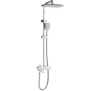 Душевая стойка Gappo G2483-8 белый/хром Душевая стойка Gappo G2483-8 белый/хром