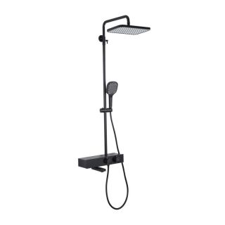 Душевая стойка Gappo G2495-16 с термостатом чёрный Душевая стойка Gappo G2495-16 с термостатом чёрный