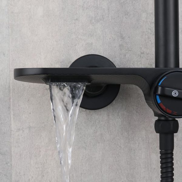 Душевая стойка Gappo G2495-96 чёрный Душевая стойка Gappo G2495-96 чёрный
