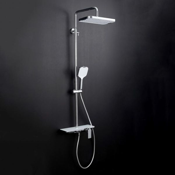 Душевая стойка Gappo G2496-10 белый/хром Душевая стойка Gappo G2496-10 белый/хром