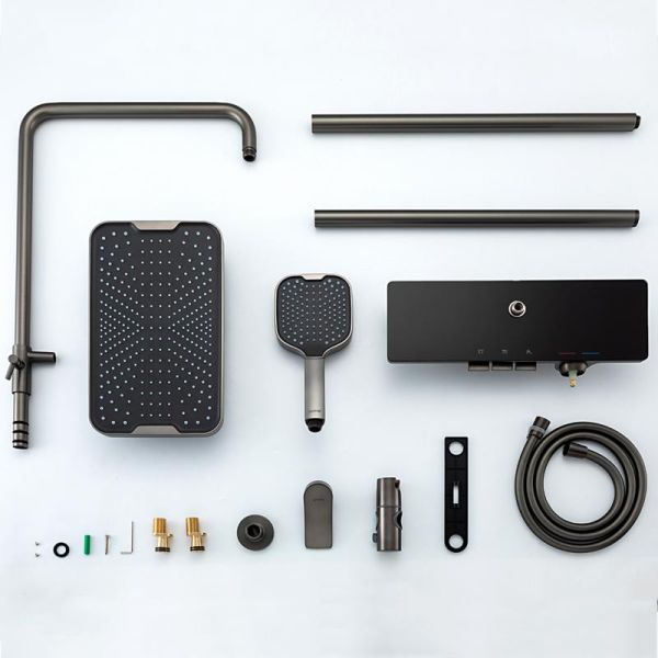 Душевая стойка Gappo G2496-19 оружейная сталь Душевая стойка Gappo G2496-19 оружейная сталь