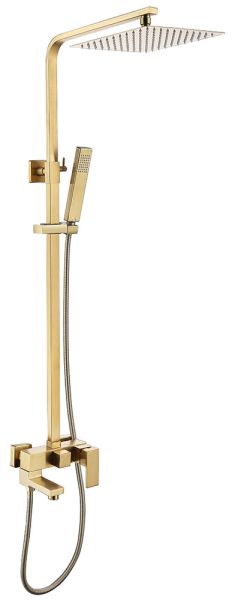 Душевая стойка ABBER Daheim матовое золото AF8216G