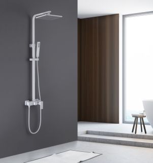 Душевая стойка ABBER Daheim AF8220WL белый матовый