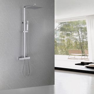 Душевая стойка ABBER Daheim AF8260L с термостатом хром