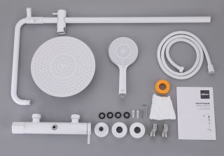 Душевая стойка ABBER Emotion AF8816WL белый матовый