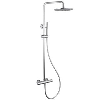 Душевая стойка ABBER Wasser Kreis AF8160L с термостатом хром