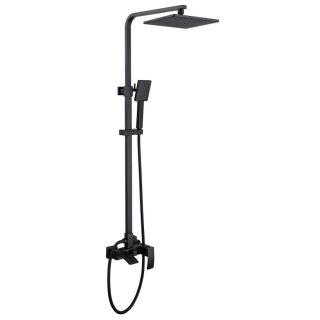 Душевая стойка ABBER Wasserfall AF8616BL чёрный матовый