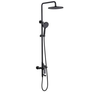 Душевая стойка ABBER Daheim AF8016BL чёрный матовый