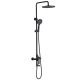 Душевая стойка ABBER Daheim AF8016BL чёрный матовый