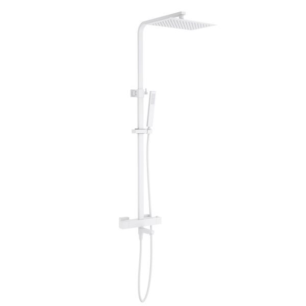 Душевая стойка Timo Tetra-Thermo SX-0169/16 с термостатом белый матовый