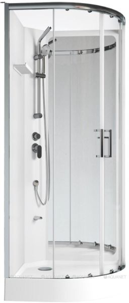 Душевая кабина Aquanet Passion R 3.0 348329 90x90 см профиль хром стекло прозрачное