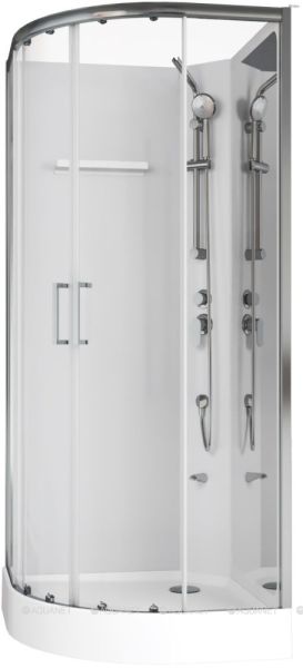 Душевая кабина Aquanet Passion R 3.0 348329 90x90 см профиль хром стекло прозрачное