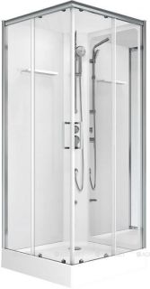 Душевая кабина Aquanet Passion S 3.0 348330 90x90 см профиль хром стекло прозрачное