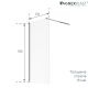 Душевая перегородка VagnerPlast VPSS110195EL1BL черный 110 см