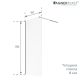 Душевая перегородка VagnerPlast VPSS90195EL1CH хром 90 см