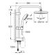 Душевая система Flex наружного монтажа с переключателем, GROHE Tempesta System 210, хром, (26381001)