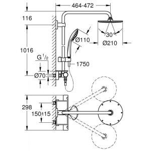 Душевая система Grohe Euphoria XXL 26363000 хром