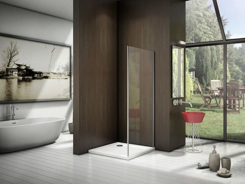 Боковая часть Good Door LATTE SP-90 -C-WE стекло прозрачное