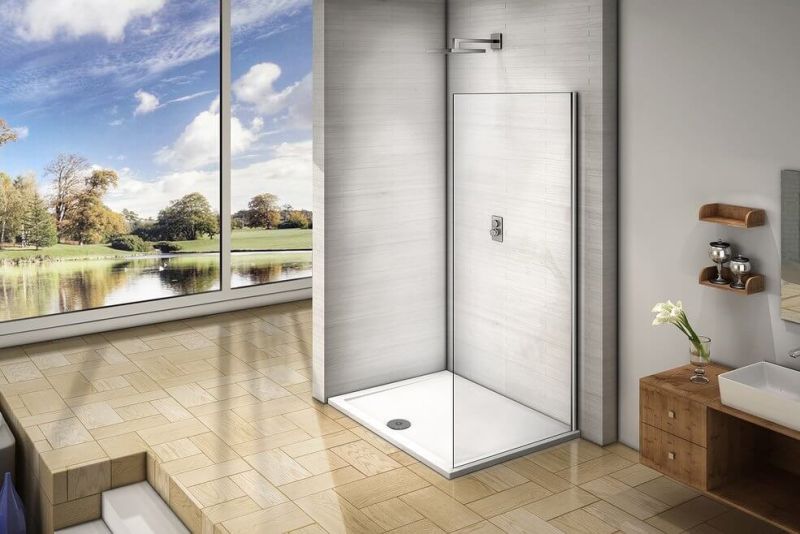 Боковая часть Good Door ORION  SP-80 -C-CH стекло прозрачное