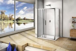 Боковая часть Good Door ORION SP-90 -G-CH стекло матовое