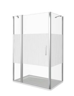 Боковая часть Good Door PANDORA SP-80-T-CH стекло прозрачное с рисунком Тростник Боковая часть Good Door PANDORA SP-80-T-CH стекло прозрачное с рисунком Тростник