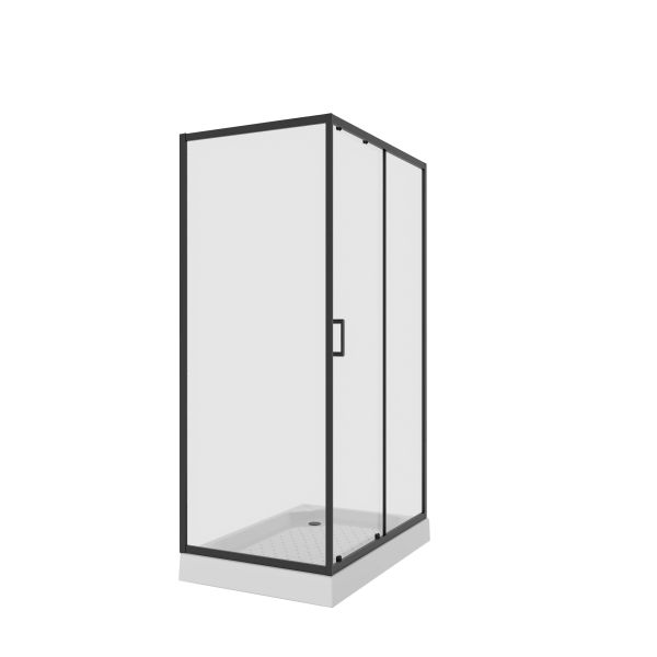 Душевой уголок Niagara Nova NG-6812-08 BLACK 120x80 см