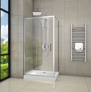 Душевой уголок Ceruttispa GLORIA120 120x80 см профиль хром стекло прозрачное
