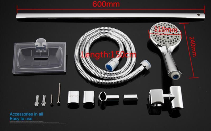 Душевой гарнитур Gappo G8005 хром