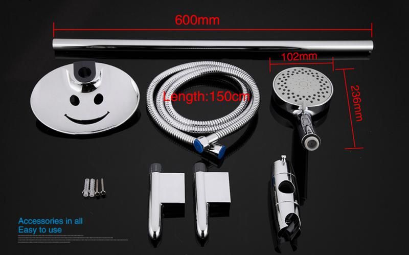 Душевой гарнитур Gappo G8008 хром