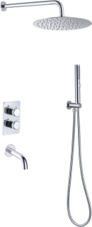 Душевая система Allen Brau Priority 5.31014-00 с термостатом Хром Душевая система Allen Brau Priority 5.31014-00 с термостатом Хром