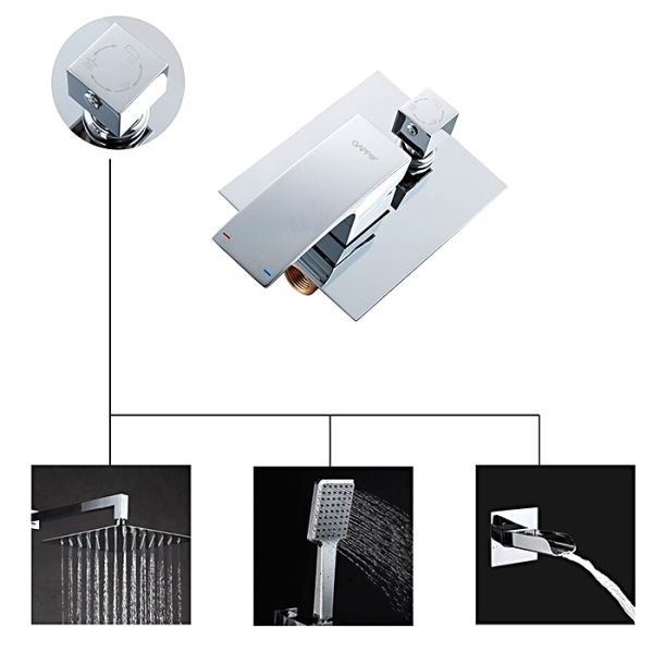 Душевой комплект Gappo G7107-20 хром