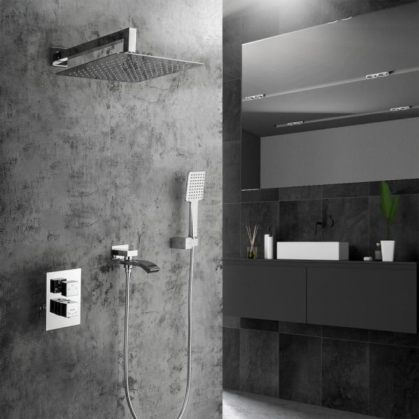 Душевой комплект с термостатом Gappo G7107-4 хром