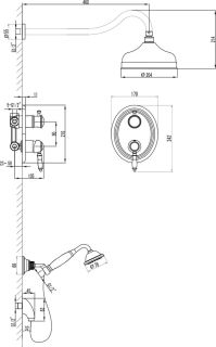 Душевой комплект Lemark Villa LM4829C С ВНУТРЕННЕЙ ЧАСТЬЮ, хром Душевой комплект Lemark Villa LM4829C С ВНУТРЕННЕЙ ЧАСТЬЮ, хром