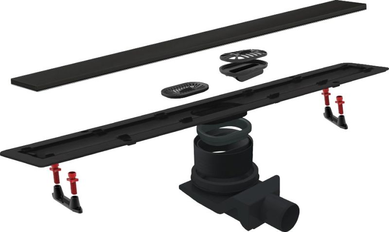 Душевой лоток Pestan Confluo Frameless Line 650 черный матовый 13701320