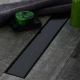 Душевой лоток Veconi Klasik Black 550 V550KB с Черной матовой решеткой под плитку