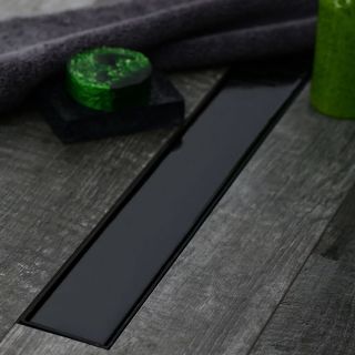 Душевой лоток Veconi Klasik Black 650 V650KB с Черной матовой решеткой под плитку Душевой лоток Veconi Klasik Black 650 V650KB с Черной матовой решеткой под плитку